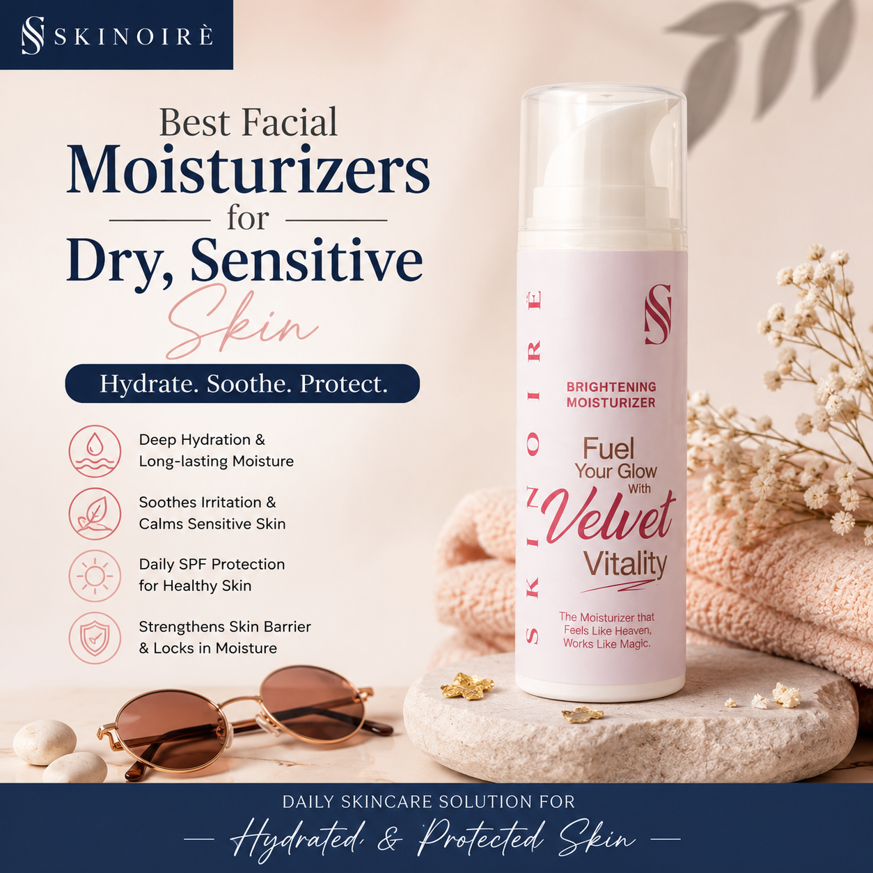 facial moisturizers for dry sensitive skin