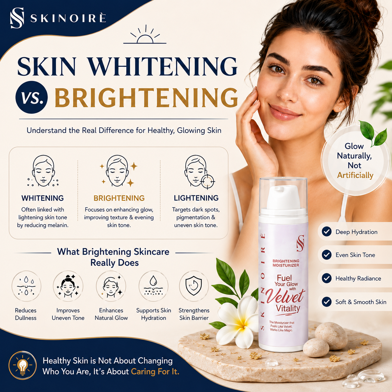 Skin Whitening vs Brightening: What’s the Real Difference in Skincare?