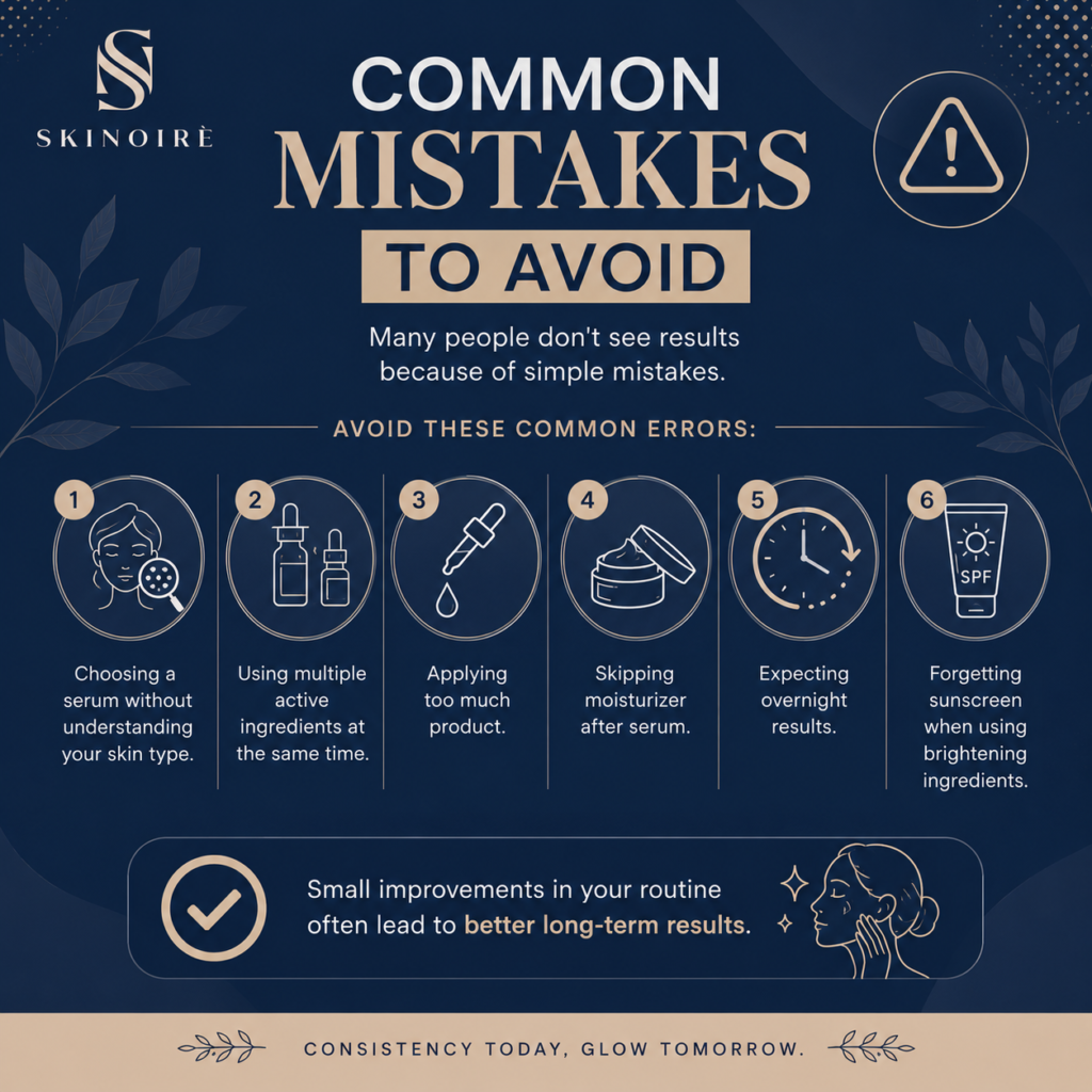 Common skincare mistakes to avoid when using face serum